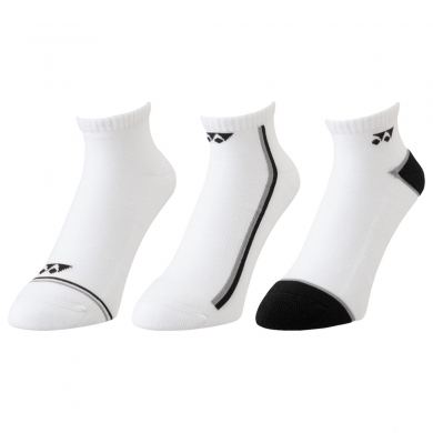 Yonex Sportsocken Sneaker Low Cut weiss Herren - 3 Paar